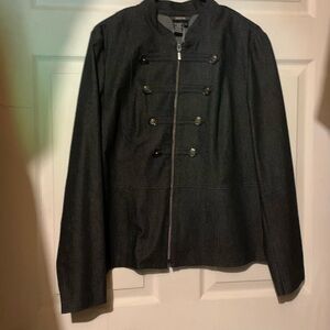 New Chapter One Military jean jacket